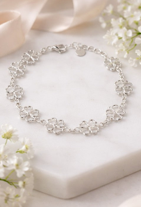 Pulsera trébol de la suerte