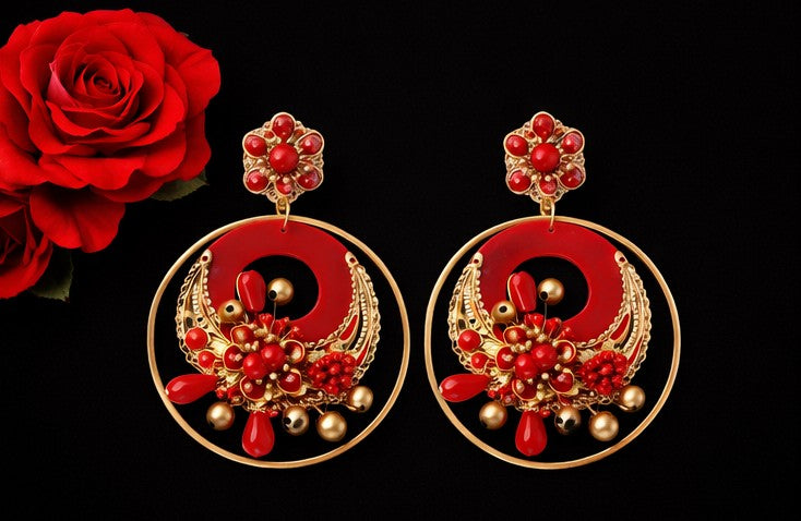 Pendientes pasión Feria Sevilla R