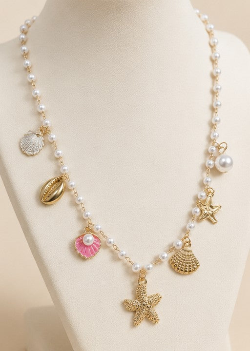 Collar perlas encanto de sirena