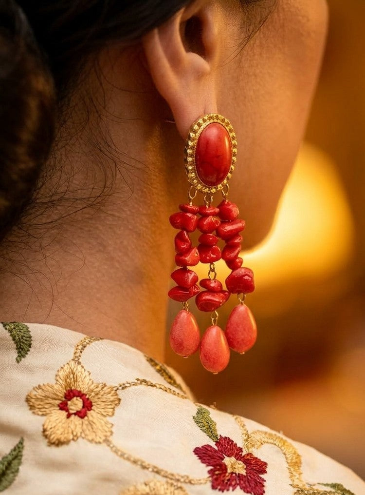 Pendientes Fuego flamenco