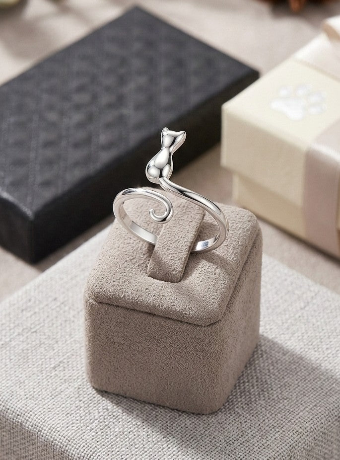 Anillo abrazo de gato