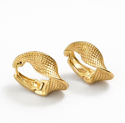 Pendientes gold snake