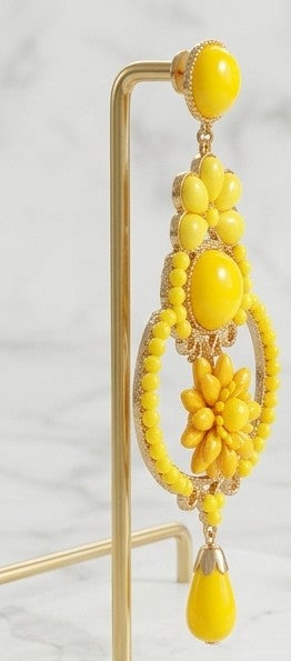 Pendientes Sueño Flamenco Amarillo