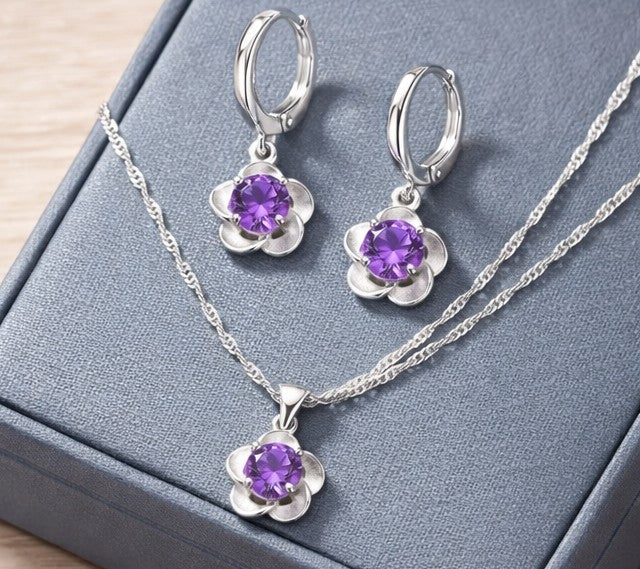 Set flor amatista