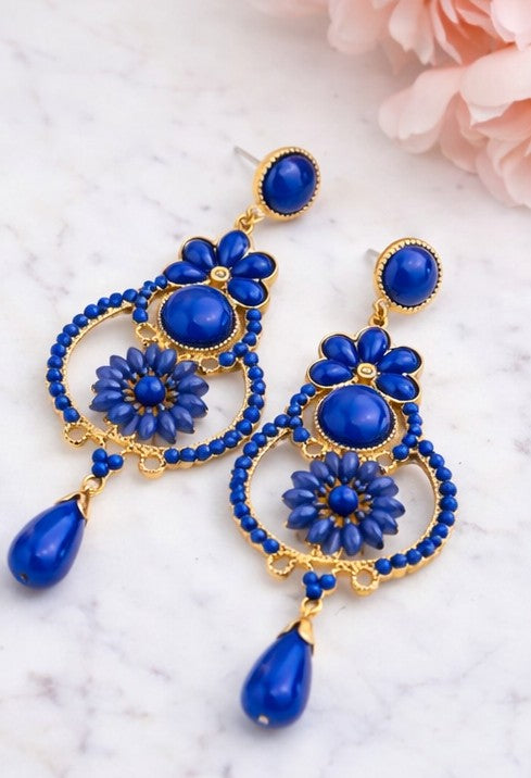 Pendientes Sueño Flamenco Azul