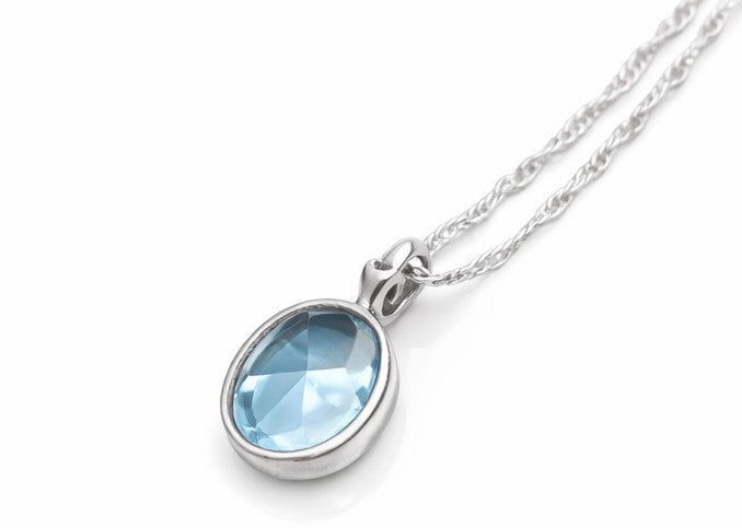 Collar luz celeste