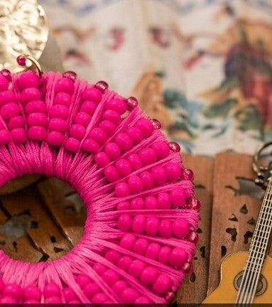 Pendientes Alegría Fucsia