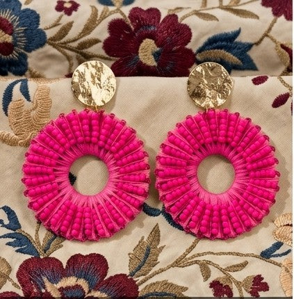 Pendientes Alegría Fucsia