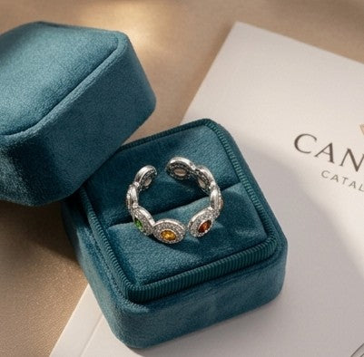 Anillo brillo arcoiris