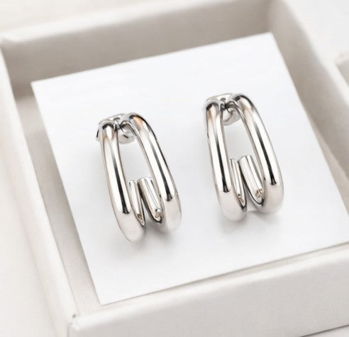 Pendientes doble hoop