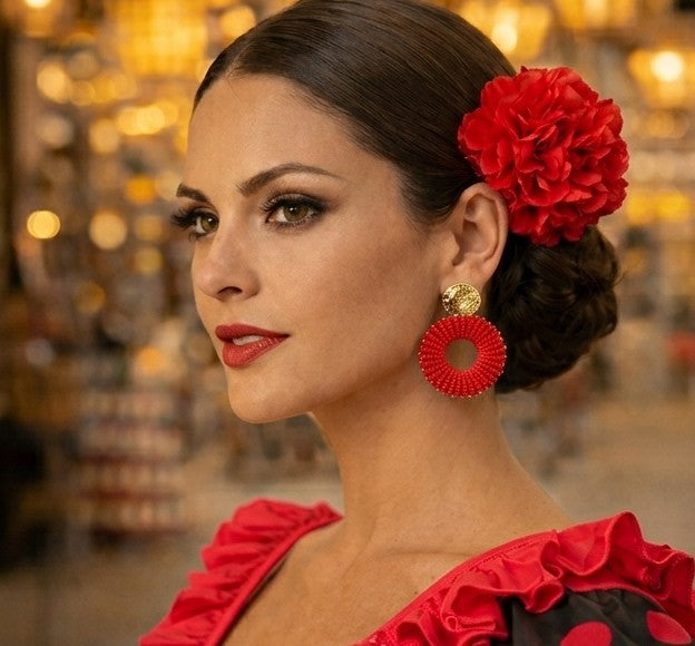 Pendientes Alegría Roja