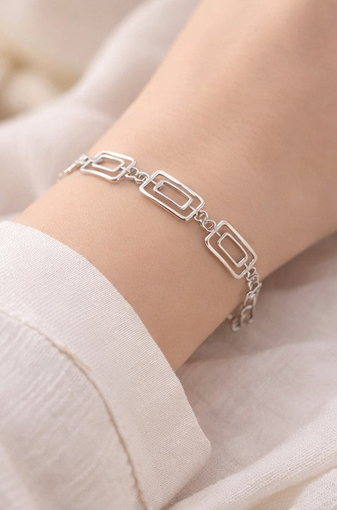 Pulsera eslabones rectangulares