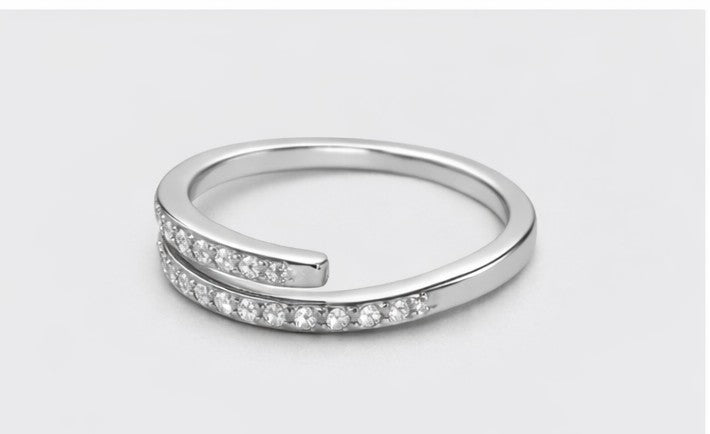 Anillo doble brillo elegance