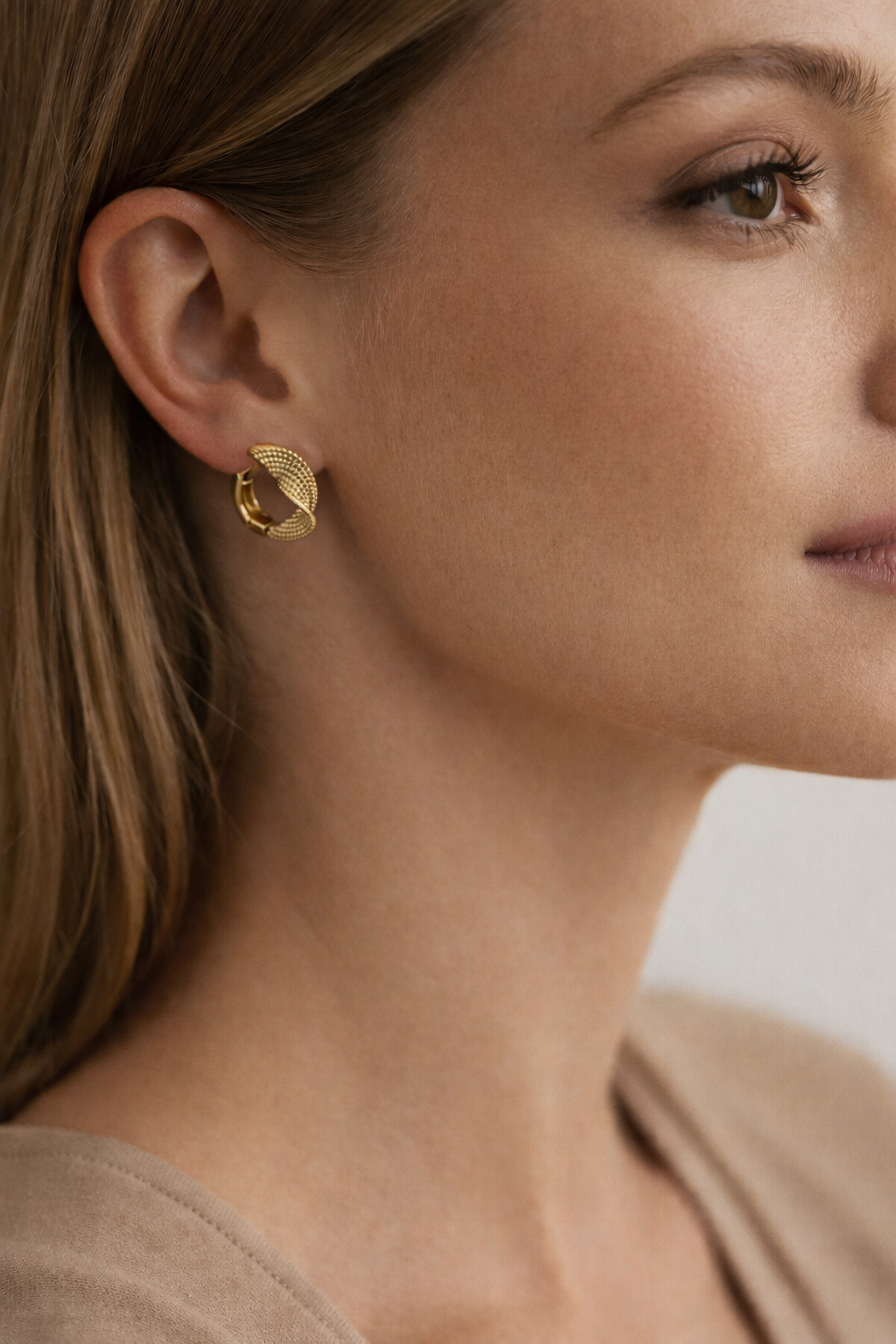 Pendientes gold snake