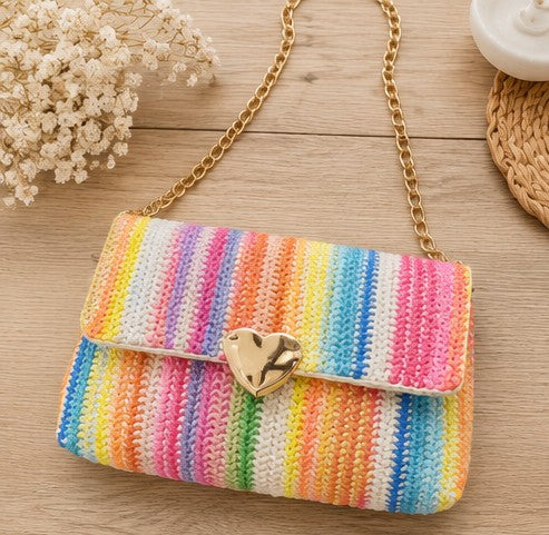 Bolso arcoiris corazón