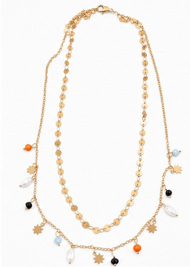 Collar doble constelación gold