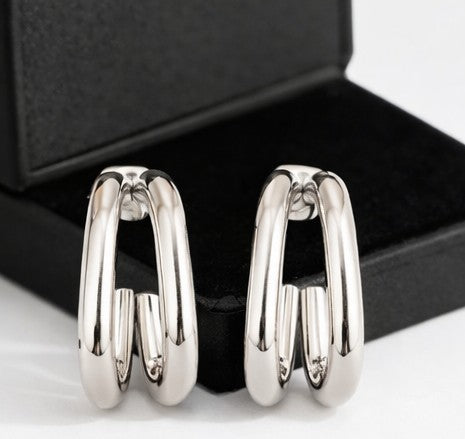 Pendientes doble hoop