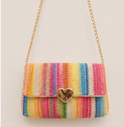 Bolso arcoiris corazón