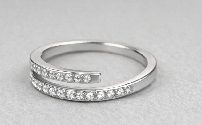 Anillo doble brillo elegance