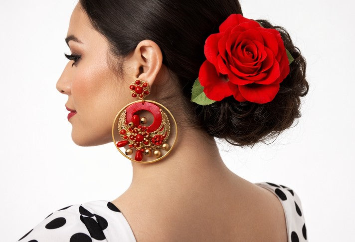 Pendientes pasión Feria Sevilla R