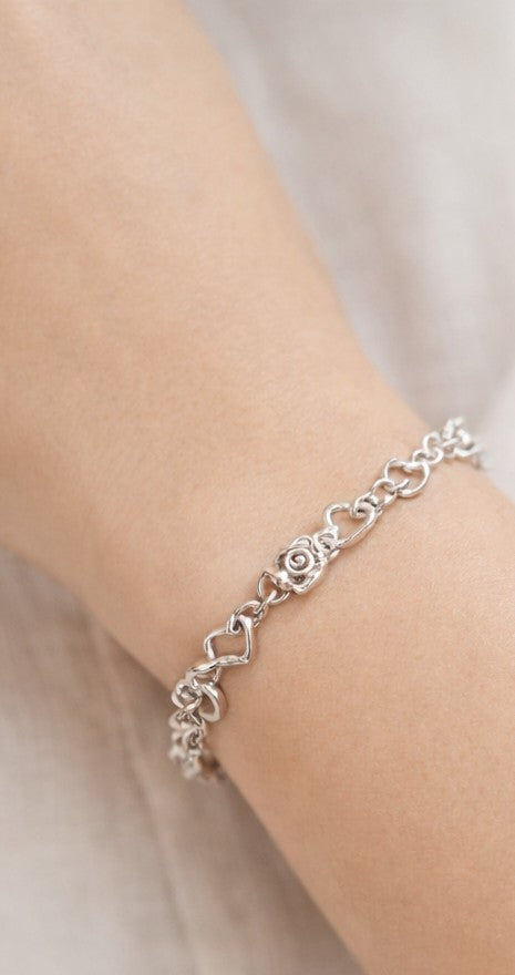 Pulsera romance rosas