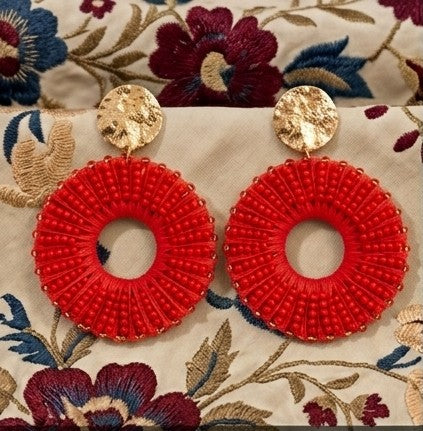 Pendientes Alegría Roja