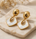 Pendientes Nácar gold