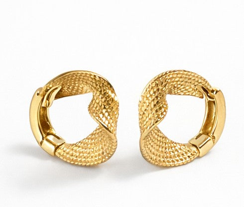 Pendientes gold snake