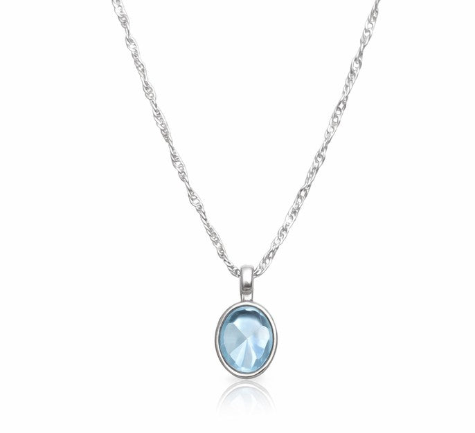 Collar luz celeste