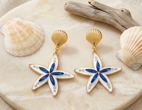 Pendientes estrella blue ocean
