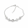 Pulsera cubic shine Silver