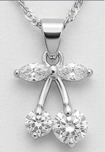 Set cherry diamante