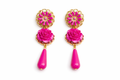 Pendientes Lágrima Andaluza Rosa