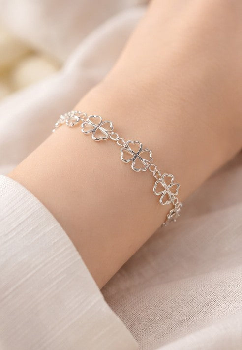 Pulsera trébol de la suerte