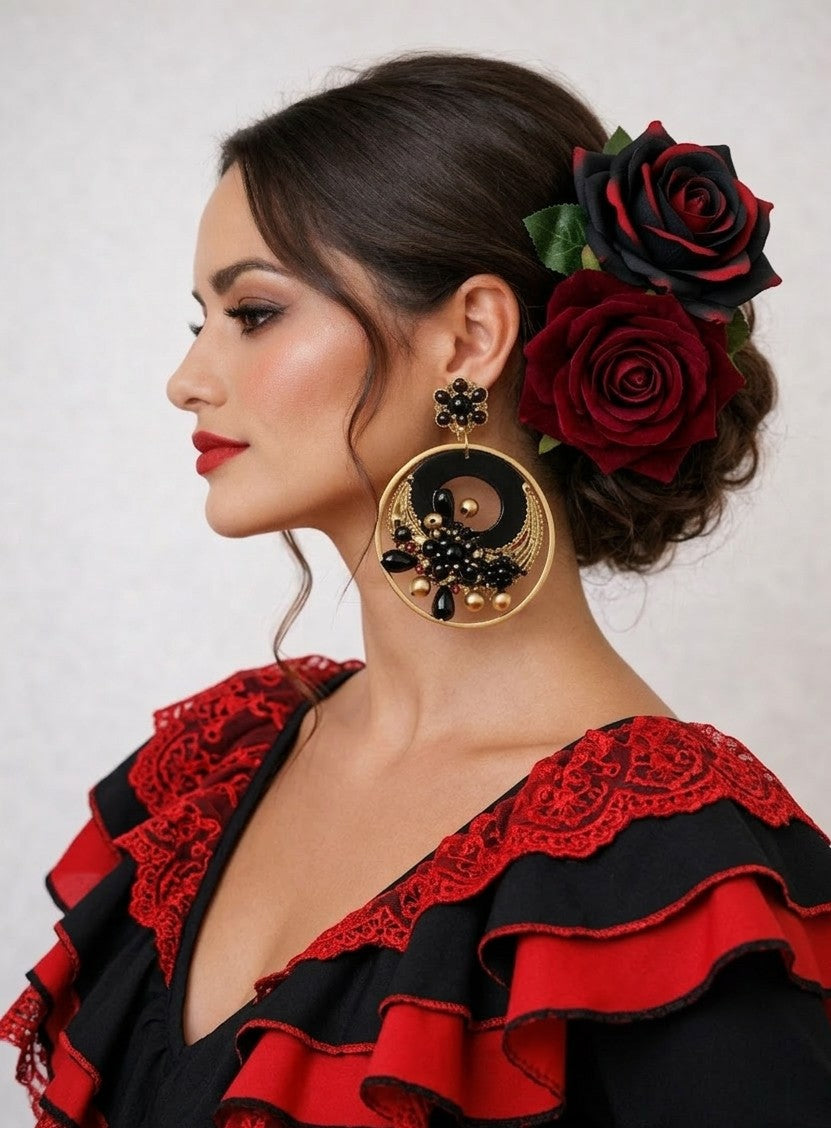 Pendientes pasión Feria Sevilla N