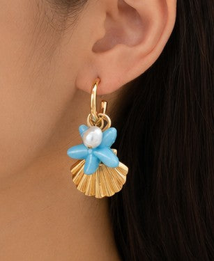 Pendientes brisa azul