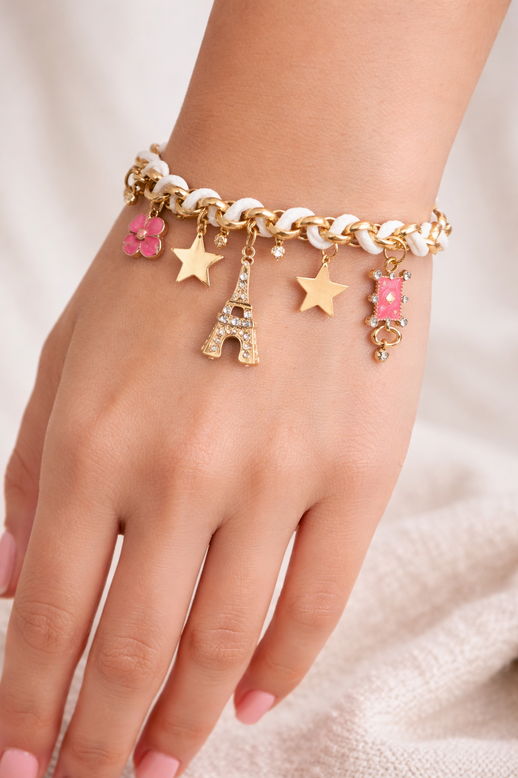 Pulsera París pink gold