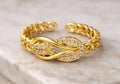 Anillo infinito shine gold