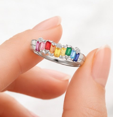 Anillo Rainbow plata