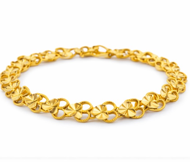 Pulsera cadena de corazones
