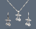Set cherry diamante