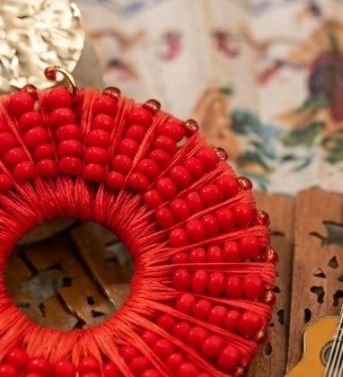 Pendientes Alegría Roja