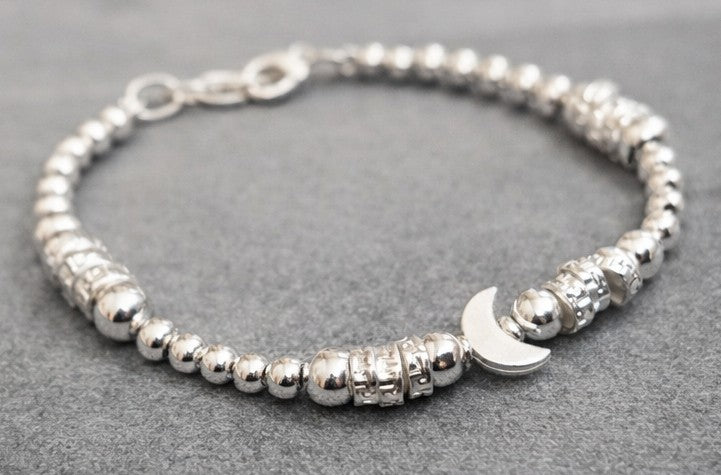 Pulsera Luna plateada