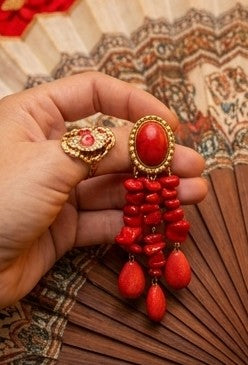 Pendientes Fuego flamenco