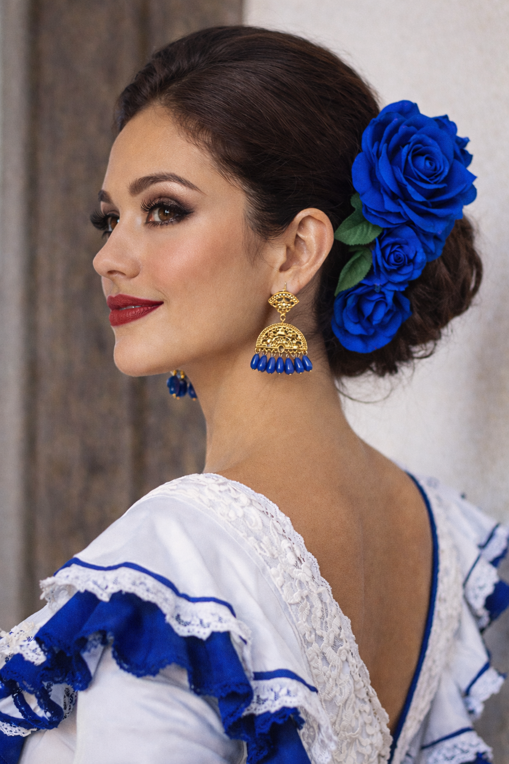 Pendientes Abanico Real