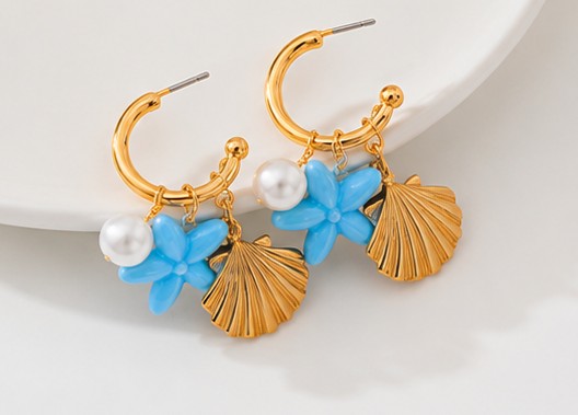 Pendientes brisa azul