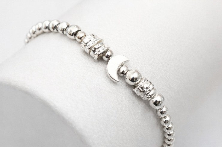 Pulsera Luna plateada