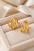 Pendientes triple hoop gold