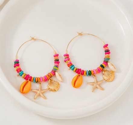 Pendientes aros paraíso tropical