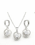 Set sweet heart silver